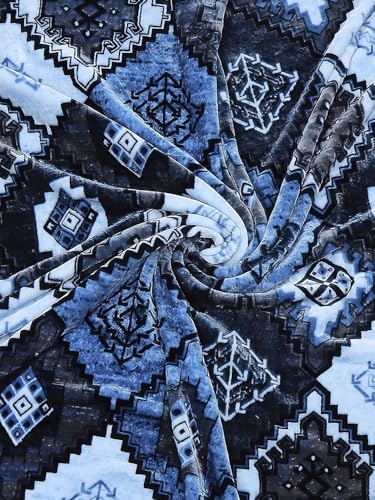 Image of Monte Carlo Unisex Denny PVC Double Bed No Reversible 1 Ply 600 GSM | 3 KG Heavy Winter Blanket (160 X 220) (220 X 240) (Blue)