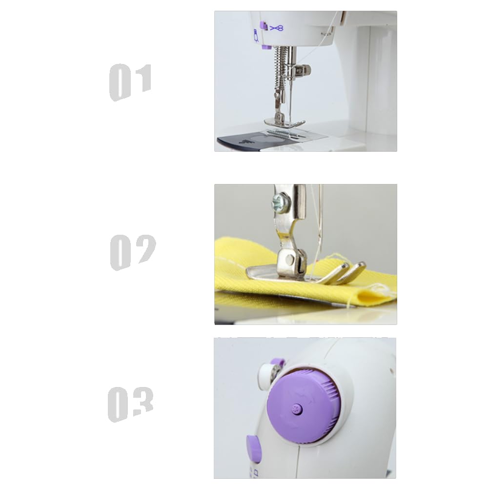 Amazon | 小型ミシンミニ半自動多機能食べる厚いミニチュア卓上電動  