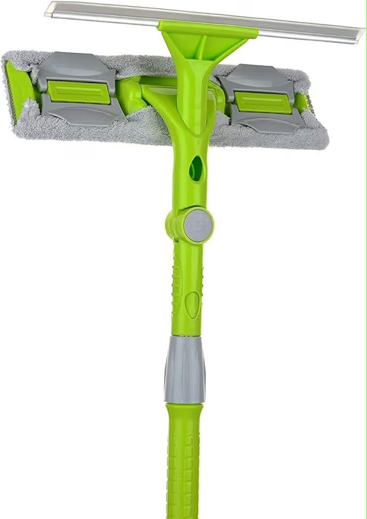 solar panel cleaning brush with telescopic handle – soft microfiber mop for solar panels, windows, roof – extendable pole for outdoor cleaning, scratch-free