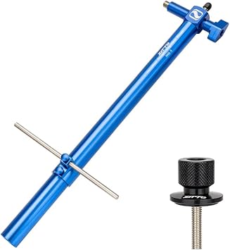 ZTTO Road Bike Shifter Angle Measure Tool, Derailleur Hanger Alignment Gauge, Adjust Shift Brake Lever Height Bicycle Regulate Blue + Adapter Nut