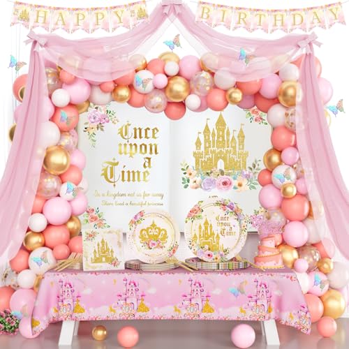 Hombae Prince Birthday Party Decorations, Birthday Decorations for Girls, Once Upon a Time Party...