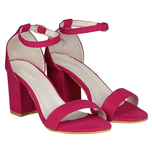 Image of Misto Women's and Girl's Formal Casual Suede Leather Block Heel Sandal