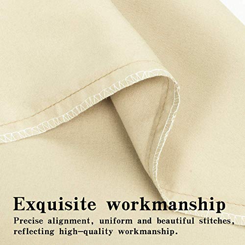 Image of NTBAY Queen Microfiber Flat Sheet, 90 x 102, Light Taupe