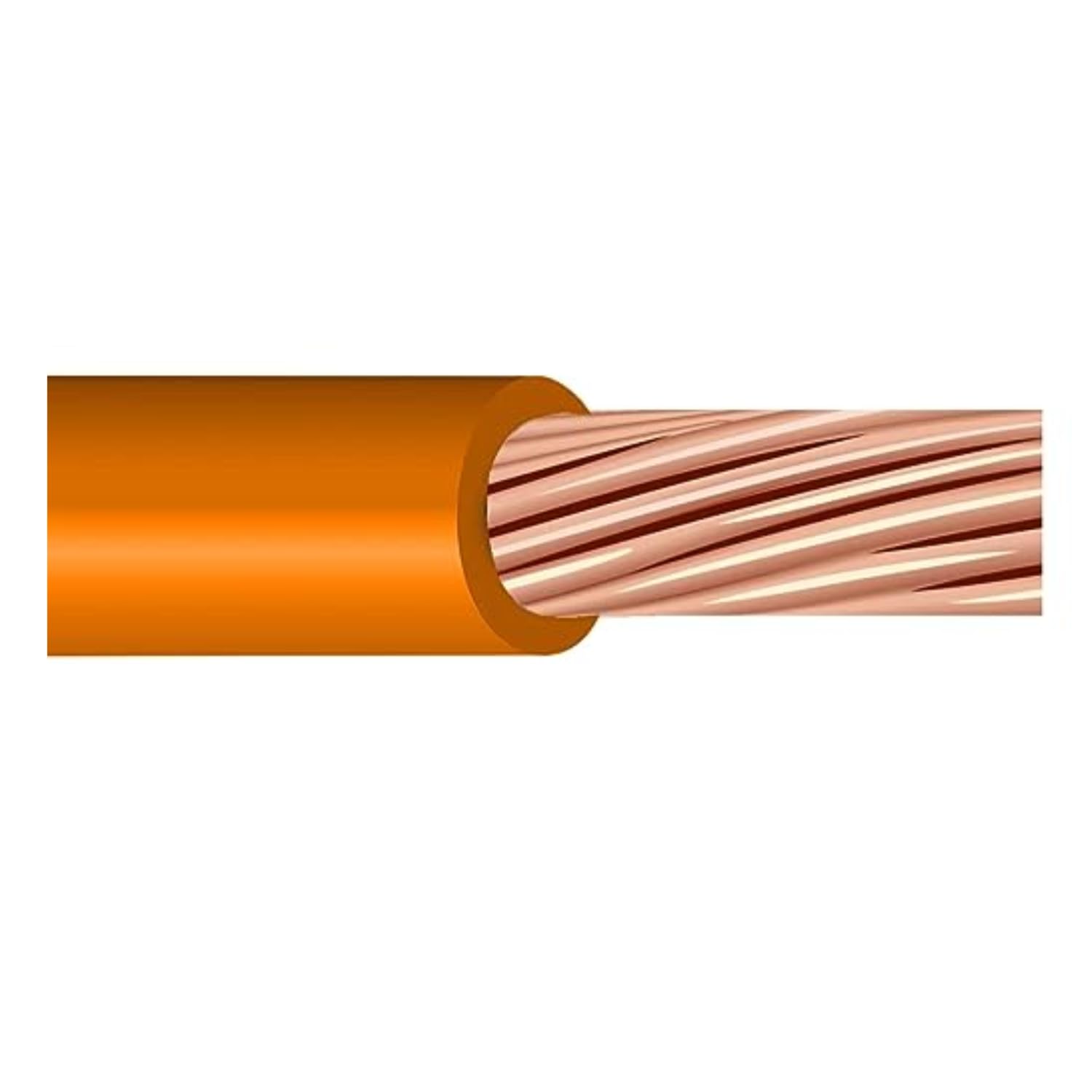 Nassau 3/0 AWG XHHW Stranded Copper Wire 600V (Orange, 200FT)