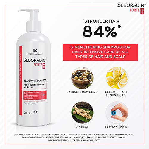 SEBORADIN FORTE Hair Shampoo for Hair Loss,Hair Thinning Premium 400 ml Vitamins and Natural Extracts for Thickening and Growth Natur Technology Hair & Scalp Treatment Hair Care Hair Products - Image 3