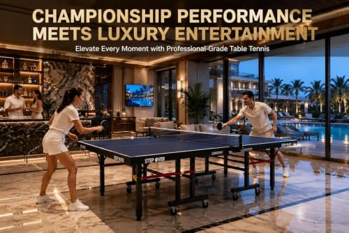 Image of STEP OVER Tournament Pro 25MM Heavy Duty ||Laminated Top 25mm||High Performance||Schools||Resorts||Clubs|| TT Academy ||Free TT Table Cover + 2 TT Racket & Balls||Limited Edition 2026