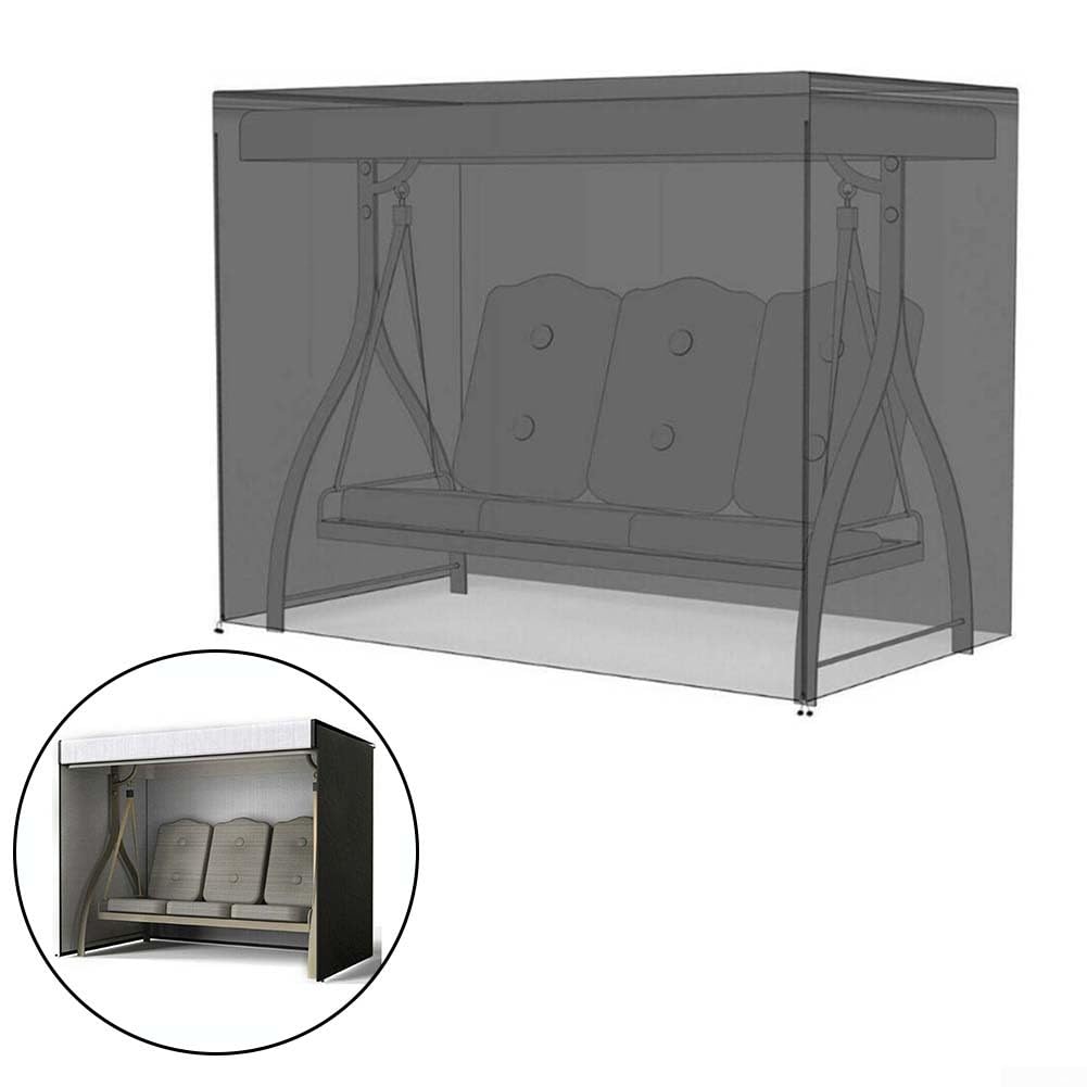 Copertura per dondolo da giardino a 3 posti, impermeabile, in tessuto Oxford 420D, protezione solare, per mobili da giardino e patio (220 x 125 x 170 cm)