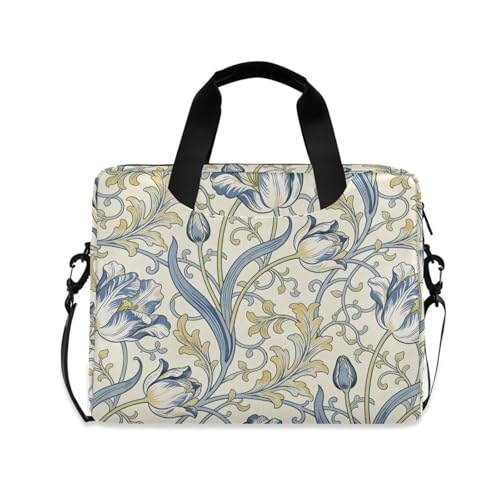 Bolso Maletín Cruzado para Laptop 15.6" Azul Vintage miniatura 1