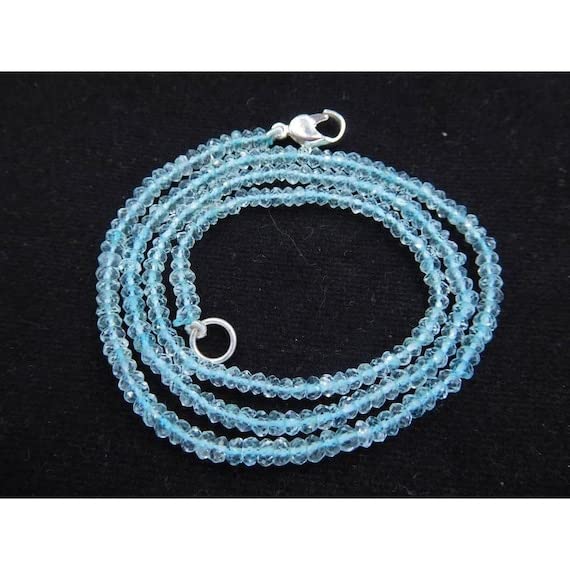 Perles en aigue-marine de 3mm pour sublimer un collier d'été ou un bracelet bohème chic