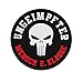 Copytec Patch Ungeimpfter Mensch 2 Klasse un-geimpft Skull Covid Corona Aufnäher #37375