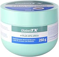 Diabet TX Creme Hidratante Corporal para Pele de Diabéticos com Uréia, Tratamento Intensivo para Reduzir Aspereza, Promove Bem-estar e Suavidade da Pele, Hidratação Profunda 250 g 1-Pack