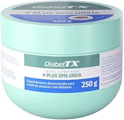 Diabet TX Creme Hidratante Corporal para Pele de Diabéticos com Uréia, Tratamento Intensivo para Reduzir Aspereza, Promove Bem-estar e Suavidade da Pele, Hidratação Profunda 250 g 1-Pack