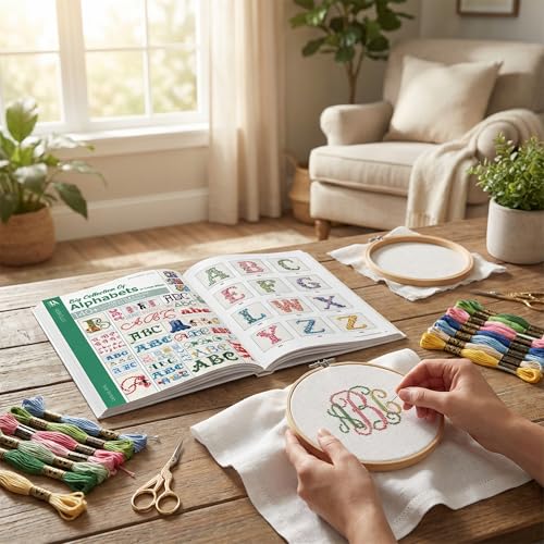 Image of A Big Collection of Alphabets in Cross Stitch