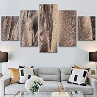 SIGNWIN 5 Panel Canvas Wall Art Abstract Colorful Decorative Elements Modern Artwork for Home Decorations Ready to Hang - 60
