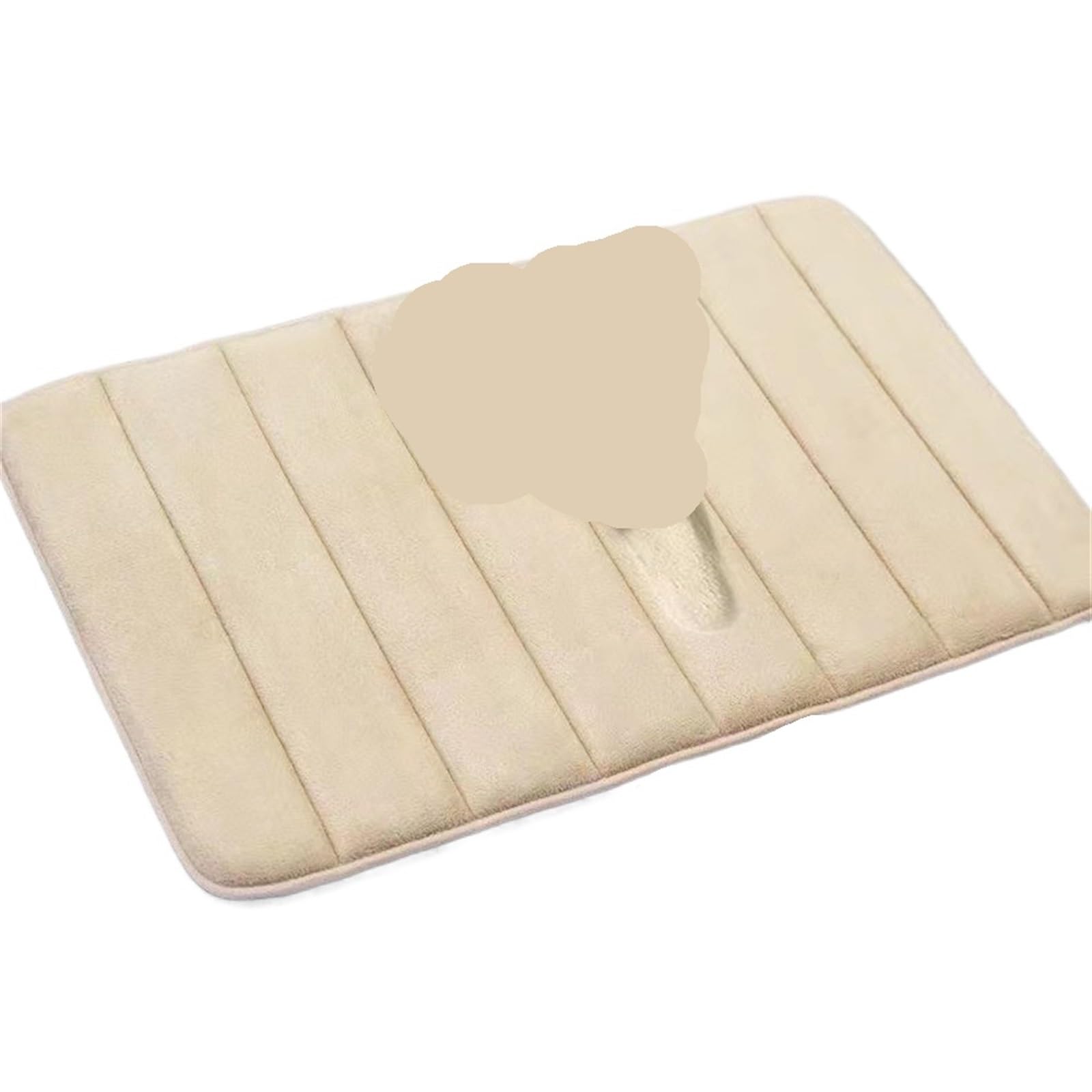 Shower Mat Absorbent Bath Mat Non Slip Rugs Bathroom Carpets Soft Memory Foam Floor Bedroom Toilet Shower Rug Home Decor(Biege)