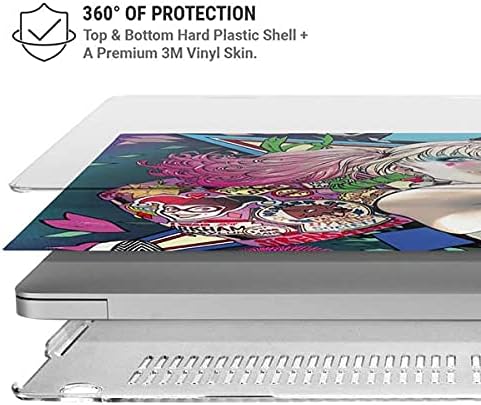 Skinit Case + Skin Compatible with MacBook Air 13in M1 (2021) - Officially Licensed Warner Bros Colorful Harley Quinn Design