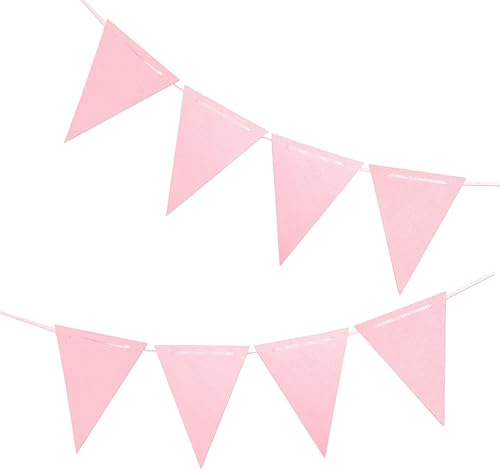 Banderín de durazno, bandera triangular vintage de doble cara, para decoración de fiestas, paquete de 30 banderas triangulares Negro y dorado,Negro