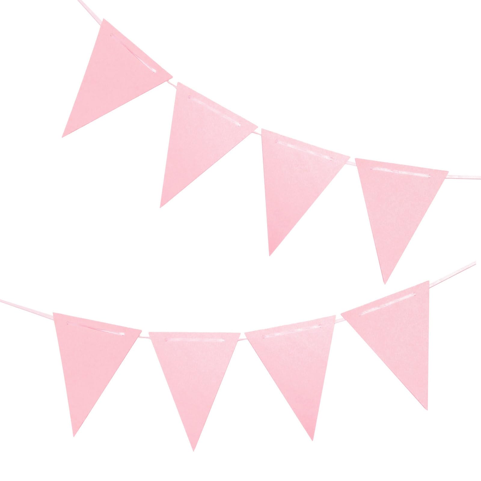 Peach Pennant Banner,Peach Vintage Double Sided Triangle Flag，for Party Decoration,Pack of 30pcs Triangle Flag