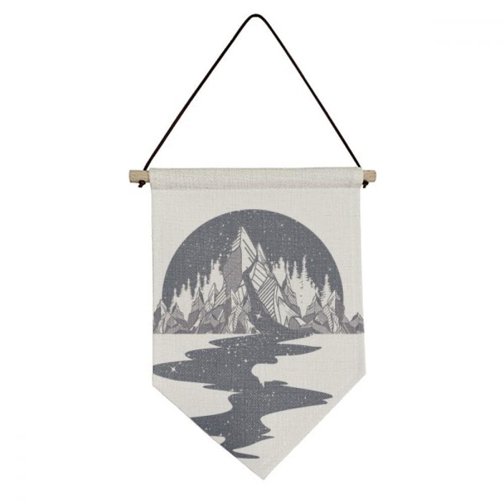 Bandera de lona Iceberg Stream Stars tapiz de pared con textura artística premium