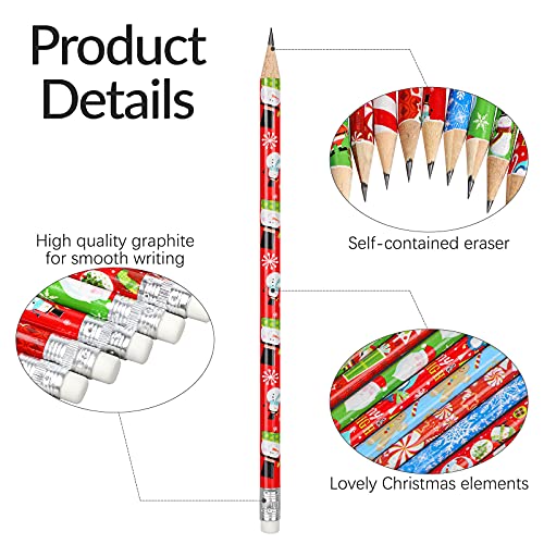 Lápices de Navidad Aodaer 72 piezas con diseño variado miniatura 3