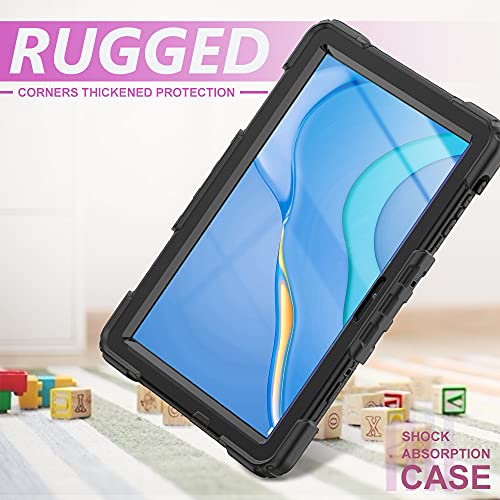 Komether Case For Huawei Matepad T10S 10.1"/ T10 9.7" With Stand [Screen Protector] Glass Rugged Protective Cover For Huawei Tablet Matepad T 10S 10 #TOP1