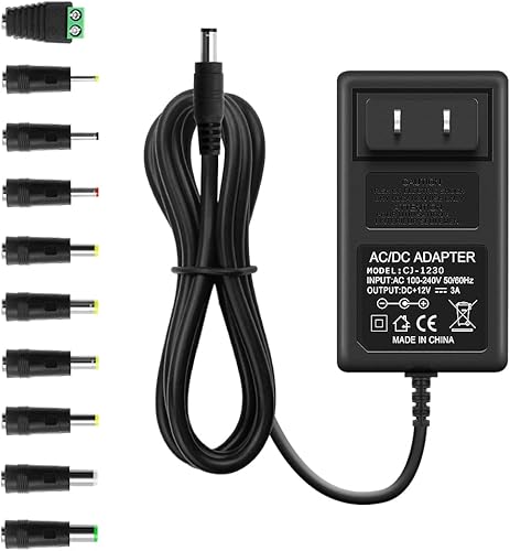 Adaptador de fuente de alimentación de 12 V 3 A 36 W ac/DC cargador AC 100V-240V a DC 12Volt 3amp Cable de alimentación 12V 2.5A 2A 1.5A 1.5A 1A