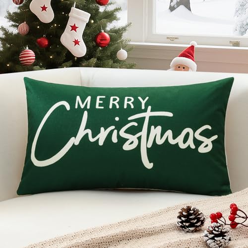 Sungeek 1 Stück Weihnachten Kissenbezug, Winter Kissenbezüge...