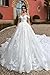Women's Lace Wedding Dresses with Train Off Shoulder Wedding Dress 2026 Strapless Bridal Gowns Long US12 Ivory
