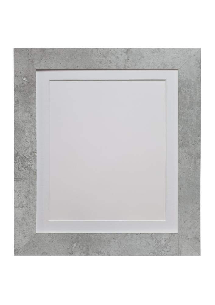Frames By Post Mineral Grey White Mount Metro Picture Photo Frame Mineral Grey With White Mount A1 Image Size A2 Plastic Glass