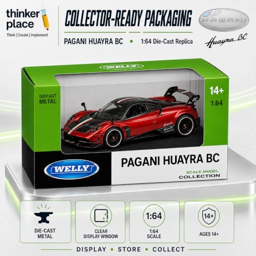 Image of Pagani Huayra Welly 1:64 Scale Die-Cast Metal Car