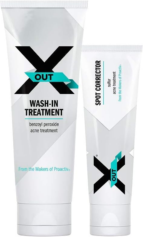 X Out Deluxe Wash-In Treatment with Bonus Spot Corrector Acne Treatment (packaging may vary)