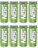 NOS Energy Drink, 16 Fl Oz, 8 Pack (Sonic Sour)