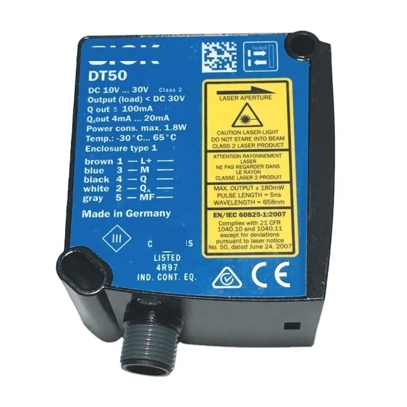 NURII Pnp Mid Range Distance Sensors, DT50-2B215252 1065661, Measuring Range 200 to 30000mm