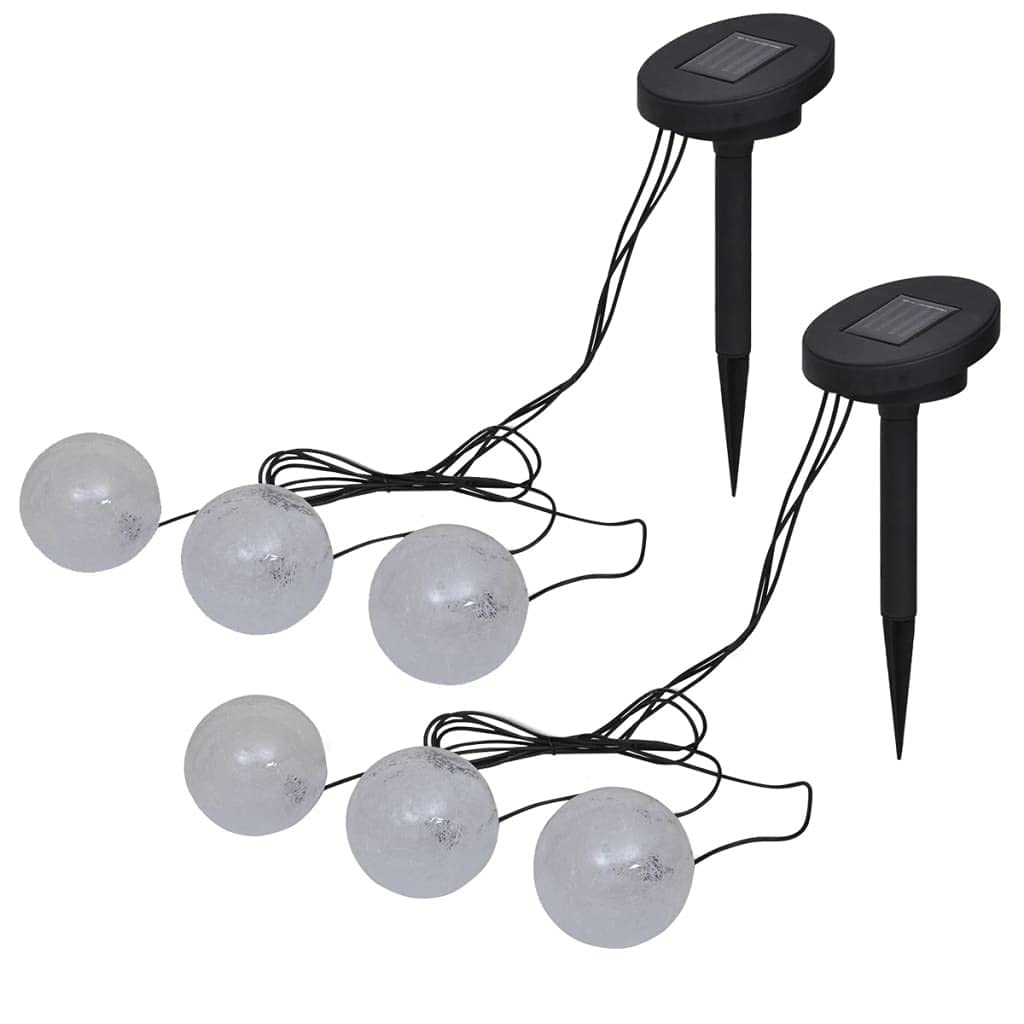 vidaXL Lámparas flotantes LED para estanque y piscina 6 unidades