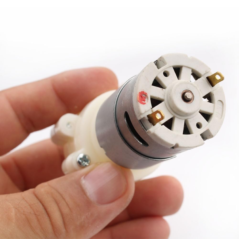 RUNCCI-YUN Membrana pompa wodna 12 V mini elektryczna pompa wodna 1,5-1,8 l/min samozasysająca pompa DC12V do herbaty maszyna do akwarium akwarium Fish Tank Fountain (2 szt.)