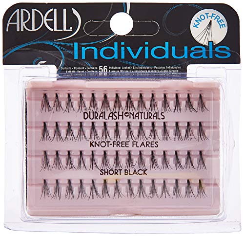 Ardell DuraLash Naturals Flare Individual Lashes, Short Black 56 ea (Pack of 2)