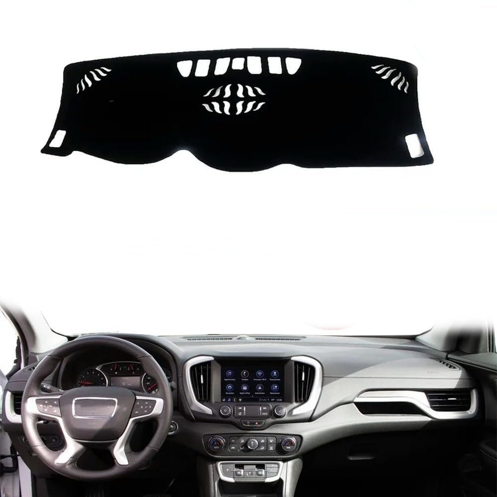 NfffiPp - Polyester Flannel Suede Car Dashboard Cover Dash Mat for GMC Terrain 2017-2022 2023 2024 2025 Dashmat Carpet Cape Rug Protector