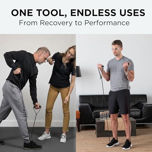 Image of THERABAND Latex Resistance Tubing, Black, Special Heavy Level 5, 25 ft Roll, Professional Grade for Upper and Lower Body Workouts, Cut-to-Length, Color-Coded Resistance Levels