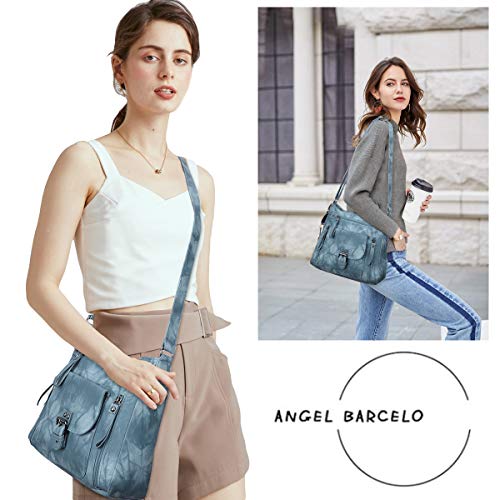 Image of Angel Kiss Crossbody Bags Shoulder Bags and Handbags for Women Multi Pocket Daily Soft Hobo Purses Medium Size