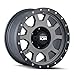Ion Wheels 135 Matte Gunmetal/Black BEADLOCK Wheel with Alloy Steel (15 x 8. inches /6 x 108 mm, -20 mm Offset)