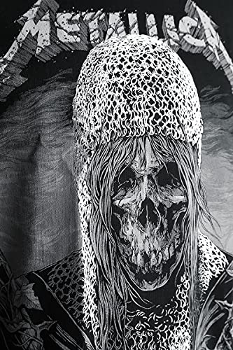 Metallica Templar Uomo T-Shirt Nero S 100% Cotone