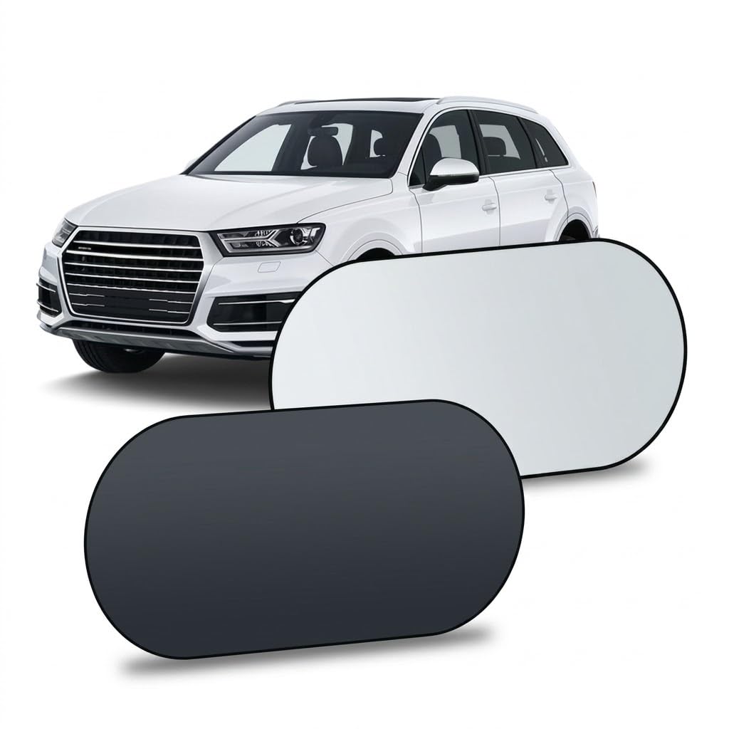 Tryagat Rear Window Sunshade for Nissan X-Trail T33 Qashqai J12 Ariya e-Power 2024, Car Windscreen Sun Visor UV Ray Blocker Heat Insulation Shield Foldable Portable Silver Black