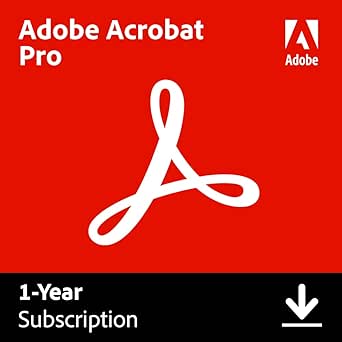 Adobe Acrobat Pro | 1 Year | PC/Mac | Download