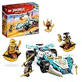 Kids can play out action-packed stories with this LEGO NINJAGO set, including a toy racing car with a never-before-seen spin function, plus 2 gliders and 4 mini figures When children press the spoiler on the back of the toy car, the rear wheels rise ...