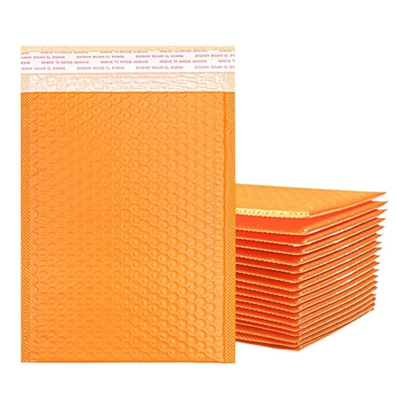 Buste Imbottite Per Spedizioni Buste imbottite a bolle bianche nere Buste imbottite da 50 pezzi Borse for imballaggio con chiusura a zip for borse aziendali in Mylar Imballaggio di spedizione 15x20 cm