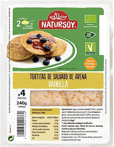 Natursoy Tortitas de Avena Vainilla