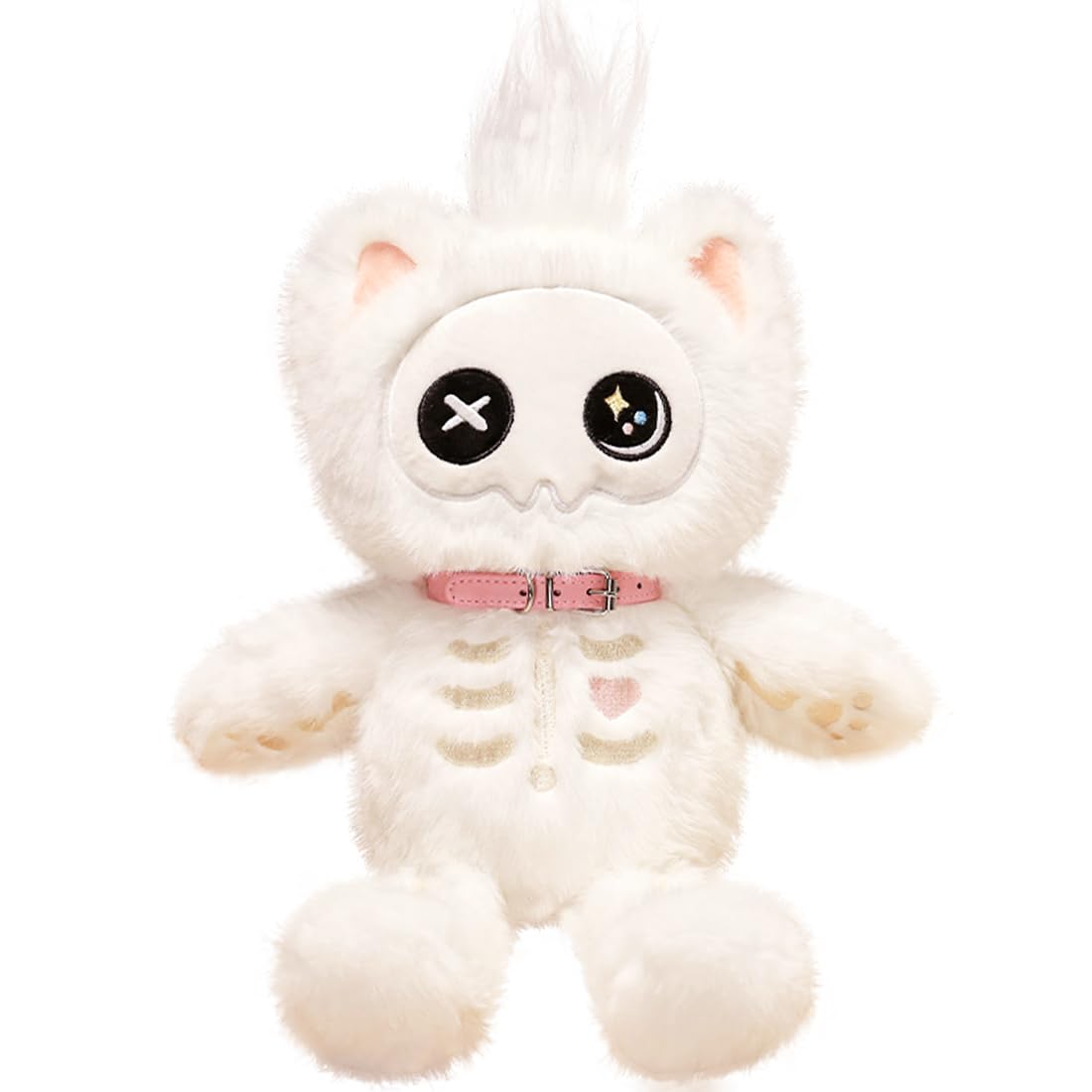 Amazon.com: ELAINREN Skeleton Cat Plush Toy,White Gothic Kitten