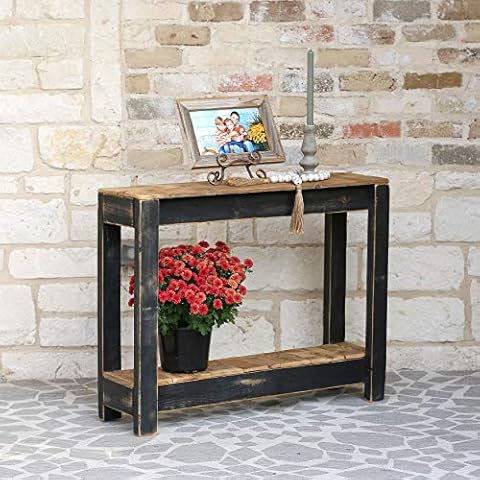 Doug and Cristy Designs 36 inch Black Console Entry Table Sofa Table Display Table Cover