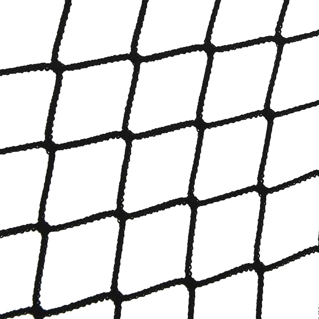Mangloder Anhängernetz mit Gummiseil Schwarz 6x3 m PP wetterfest und UV-beständig für Fahrzeuge, Transporter, LKW, SUV, Wohnmobil, Kofferraum, Gepäcknetz, Ladungssicherung