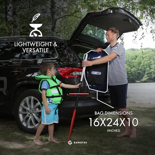 GUMOTEX Canoa Inflable PALAVA Verde | Material Duradero NITRILON | Capacidad 2 Adultos + 1 Niño, Ideal para Aventuras en Río y Lago miniatura 4